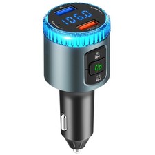 Bluetooth 5.0 Car FM Transmitter for Car 12V 24V Noise Cancelling MP3 Player ...
