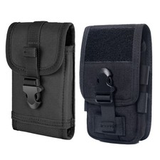 Tactical Molle Cell Phone Pouch Case Waist Vertical Holder with Belt Clip Loop