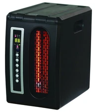 Comfort Glow Tabletop Infrared Quartz Heater, 3 Heat Settings, Remote - QDE1320