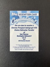 2026 Bowman #CPA-SP Sam Petersen 1st Prospect Auto HTA Choice /150 BJBY