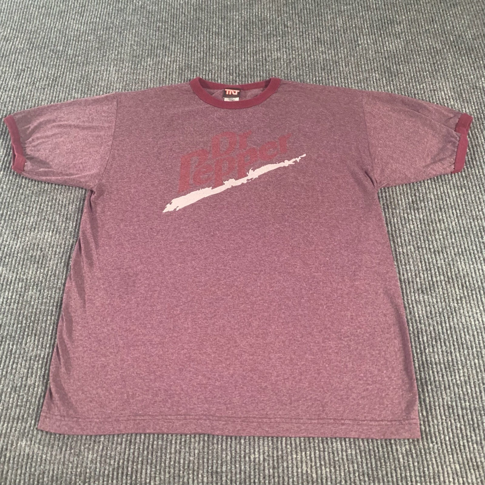 TNT Trau Loevner T Shirt Men's Large Purple Rain Tee Dr Pepper Cotton Blend