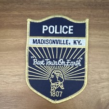 Madisonville Kentucky Police Patch "Best Town On Earth" 1807 - Single Patch