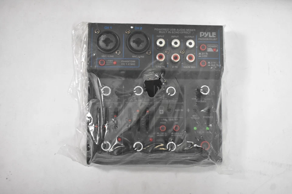 Pyle Professional Wireless DJ Audio 4 Channel Bluetooth Controller PAD43MXUBT - Image 2 of 4