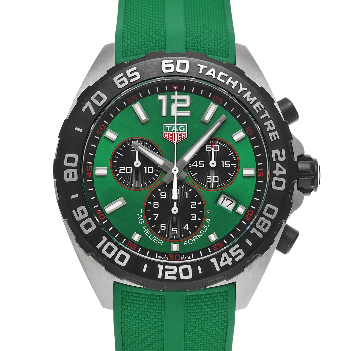 TAG HEUER Formula 1 Quartz Chronograph CAZ101AP.FT8056 green WATCH 754427