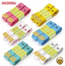 2PCS Flexible Measuring Tape - 60in/150cm for Tailor, Weight Loss & More - NEW