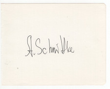 Alfred Schnittke Signed Album Page / Autographed Russian Composer