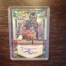 Panini. 2015 Prizm Draft Picks Dominique Brown #180 Autograph Rookie Louisville
