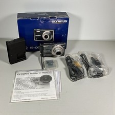 Olympus FE-4000 12.0MP Camera W/ Original Box, Battery, & Charger *Tested*