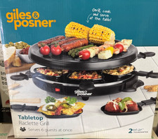 Giles & Posner 6 Piece Tabletop Raclette Grill, New Other