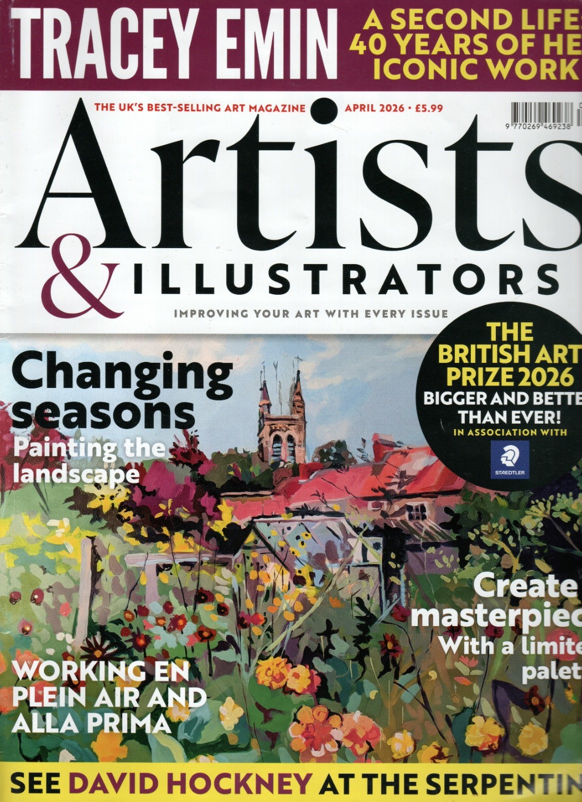 Artists & Illustrators Magazine April 2026 – Tracey Emin • David Hockney