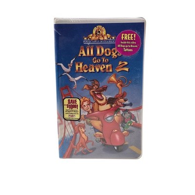 All Dogs Go To Heaven 2 1996 VHS Tape Magical Musical Movie Vintage New Sealed 