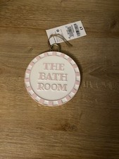 Next Ceramic Reversible Slogan Bathroom Sign