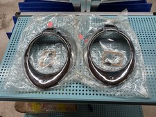 1940 Ford Car Deluxe Chrome Headlight Bezels Coupe Sedan Convertible