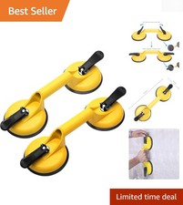 2 Pack Aluminum Suction Cups - Maximum 200lbs Capacity for Safe Moves
