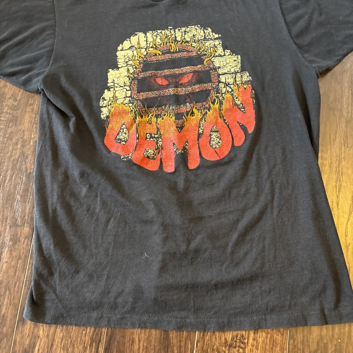 Vintage Six Flags Great America Demon Roller Coaster T Shirt