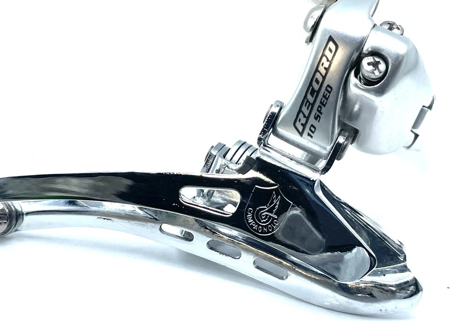 Campagnolo Record 10-Speed Clamp-On 32.0 Road Bike Front Derailleur Double NOS - Image 3 of 4