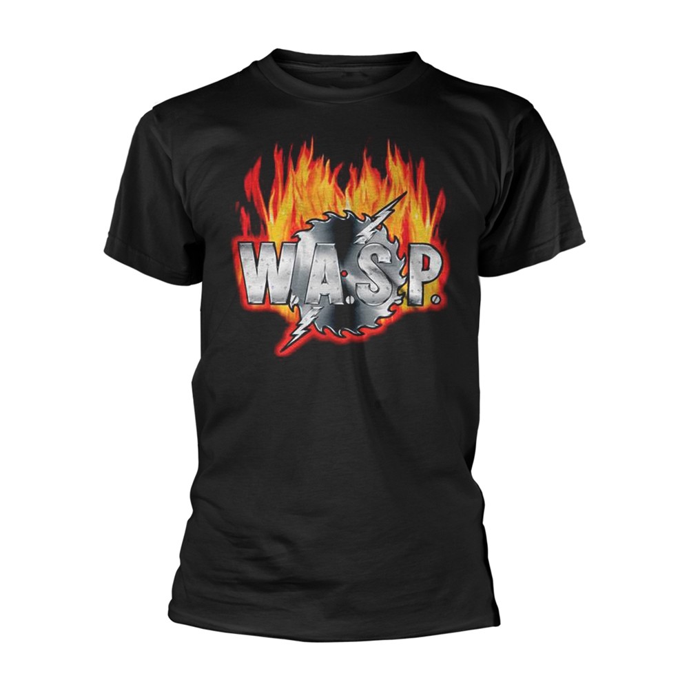 W.A.S.P. - SAWBLADE LOGO BLACK T-Shirt Large