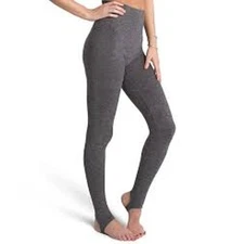 Assets by SPANX Sara Blakely Stirrup Foot Holes Shaping Leggings Gray Heather 1X