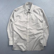 Christian Dior VTG Dress Shirt Mens 15 32-33 Light Blue/Gray USA Le Chemise 90s