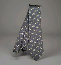 Vintage 100 SETA Silk Venetian Gondola Pattern Tie Red 4" Classic Italian Retro