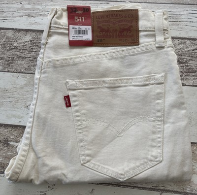 Levi s 511 Jeans für Herren Slim, Stretch, Flexibel Größe W32 L30 beige