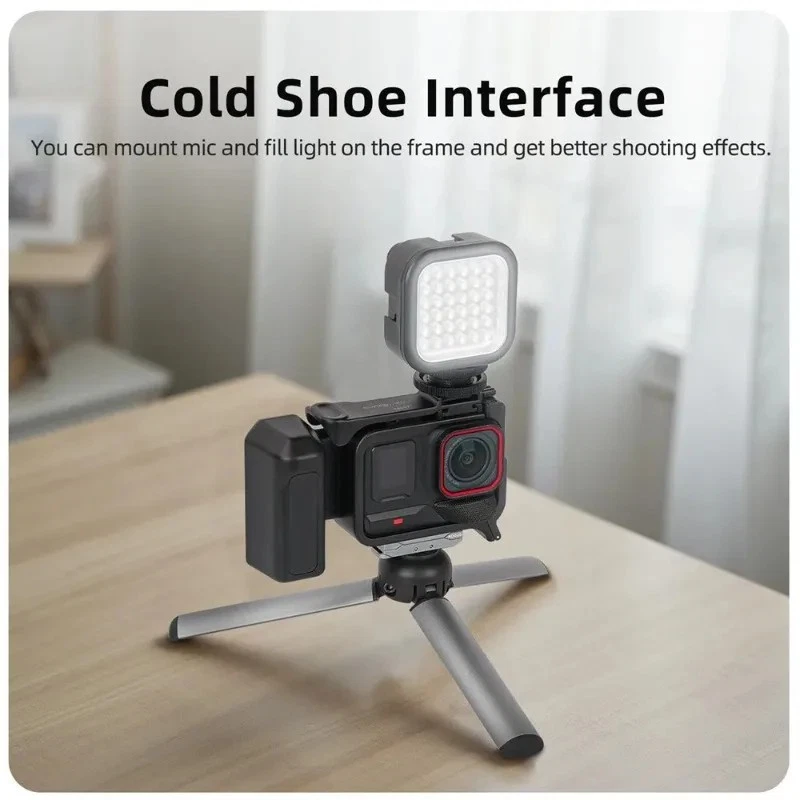 Street Photography Handle Vlog QuickRelease Grip Frame for Insta360 Ace Pro 2/1 - Image 4 of 4