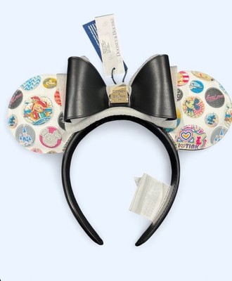 DISNEY DOONEY & BURKE 10th ANNIVERSARY MICKEY/MINNIE/TINKER BELL EARS HEADBAND