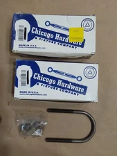 LOT OF 2-Chicago Hardware U-Bolts (Pack of 5) LT-6 80784 5