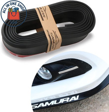 Car Front Bumper Protector - 8.2Ft Waterproof Anti-Collision Rubber Lip Black 