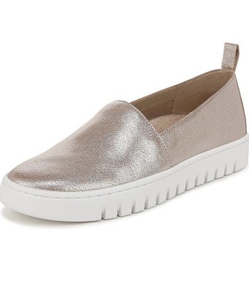 Vionic Uptown A-Linien-Loafer champagnerfarben UK-Größe 4,5 weite Passform