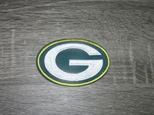 Green Bay Packers Logo Football Embroidered Iron On Patch 3.5" x 2.5"