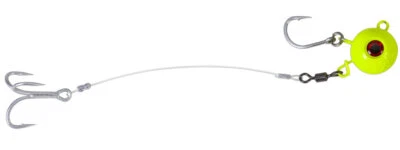 AQUANTIC Fireball System, 200g bis 500g, Naturködersystem Blei-Kopf Jigkopf