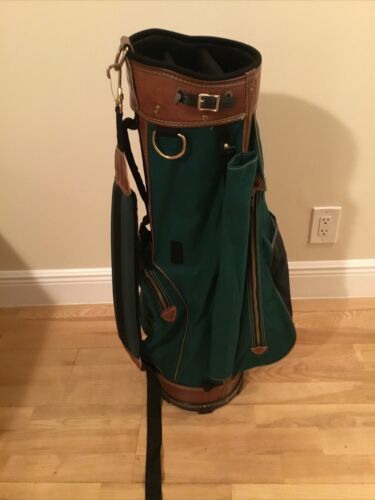 Spalding Cart /Carry Golf Bag with 3-way Dividers & Rain Cover (Broken Strap) - Picture 2 of 9