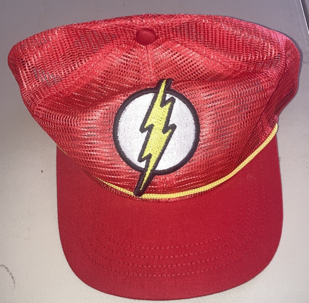 The Flash DC Comics Six Flags Adjustable Hat Snap… - image 1