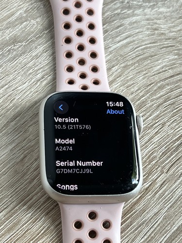 Oryginalny Apple Smart Watch 45mm Series 7 GPS Silver A2474 Zegarki - Zdjęcie 5 z 11