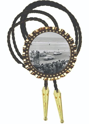 Daytona 500 On the Beach 1959 Bolo Tie Men's Neckties Gift for Dad