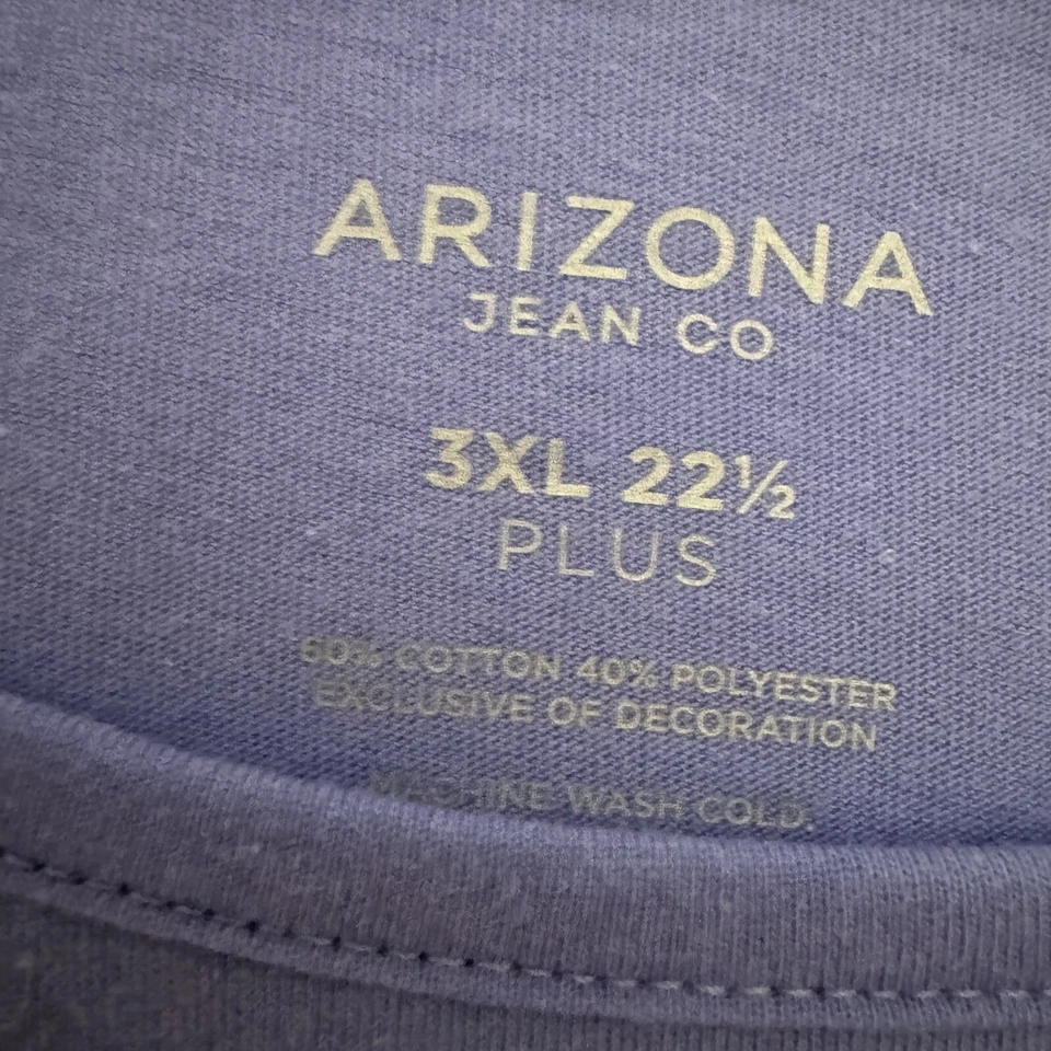 Arizona Jean Co. Tunic 3XL 22 1/2 + 女孩薰衣草 Oh Hey Rainbow 3/4 袖上衣 — 第 2/4 张图片