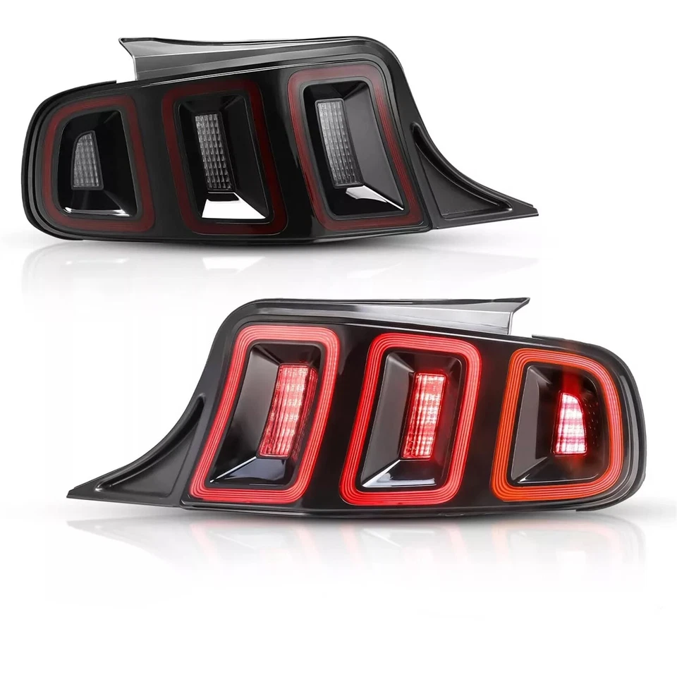 Luces traseras LED completas para Ford Mustang 2010-2014 con luces de señal de freno secuenciales Foto 2 de 4