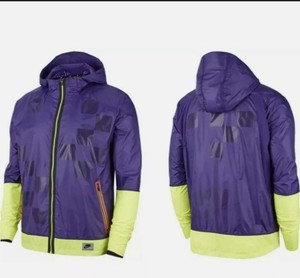 Menâs Nike Reflective Running Jacket Full-zip Purple/neon Size Large | eBay