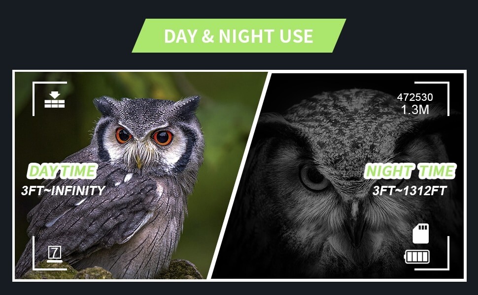 Night Vision Goggles Binoculars HD Digital IR Head Mounted Hunting Rechargeable