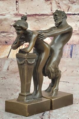 COLLECTABLE NUDE LOVING COUPLE BRONZE STATUE SCULPTURE FIGURINE FIGURE ART GIFT