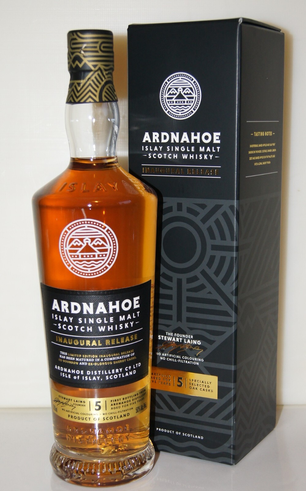 Ardnahoe Inaugural Release 5y ex-Bourbon- und ex-Oloroso-Sherryfässern 50% 0.7L product image