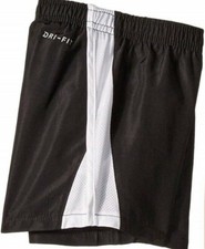 Nike Little Girls Dri-Fit Athletic Mesh Shorts NWT Black White Size 4 or 6X