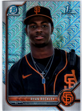2022 Bowman Chrome Mega Box Prospects #BCP163 Ryan Reckley 1st Bowman