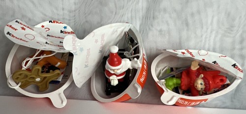 Kinder Joy 2022 Navidad Elfo Adhesivo Santa Pan de Jengibre Adornos Coleccionables - Imagen 10 de 15