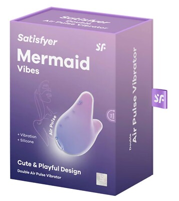 Satisfyer Mermaid Vibe Violet Pink - Clitoral Double Air Pulse Vibrator