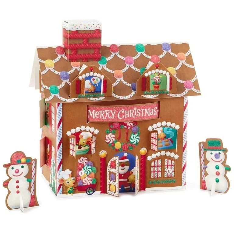 Vtg Hallmark Count Down To Christmas Advent Calendar “Gingerbread House” + extra - Image 4 of 4