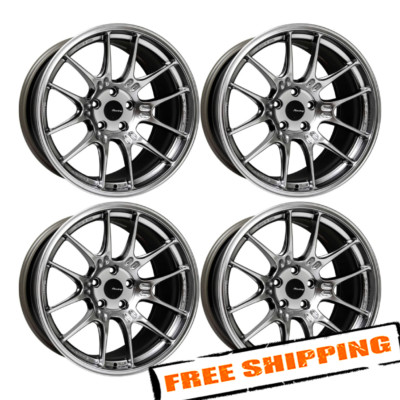 Enkei 534-890-4425HS Set of 4 18x9 5x112 25mm 66.5mm GTC02