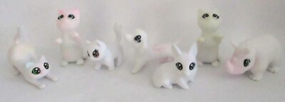 Crayola Scribble Scrubbie Pets 7 Toy Figure Lot Cats Dogs Washable Animals