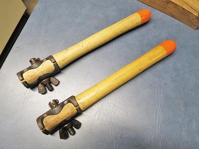 PAIR DISSTON 119 CROSSCUT SAW HANDLES NEW OLD STOCK MINTY CONDITION EXC++